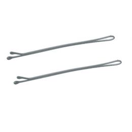 Невидимки для волос ровные TICO Professional 300592 - Серебристые (длина 50 мм, вес 200 грамм)