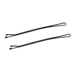 Невидимки для волос ровные TICO Professional 300518 - Черные (длина 60 мм, вес 200 грамм)