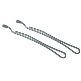 Невидимки TICO Professional укороченные (300615) - Серебристые (длина 40 мм, вес 200 грамм)